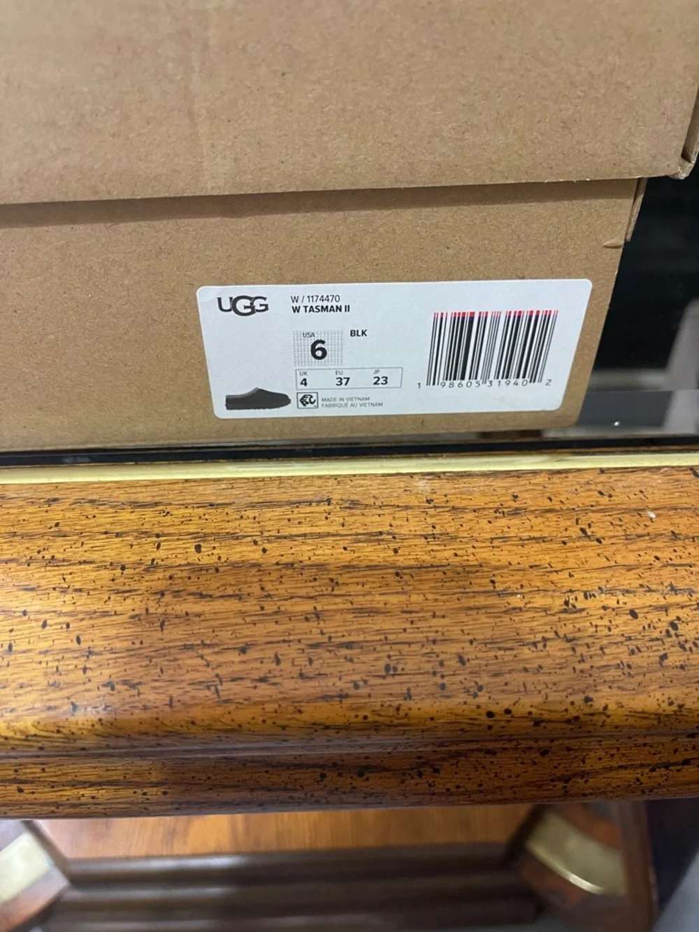 UGG Black Suede Braided-Trim Slip-On Clog - Picture 2 of 8